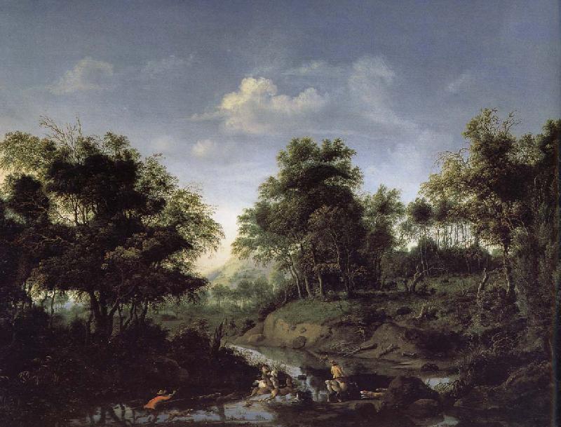Jan van der Heyden Deer Hunter oil painting image